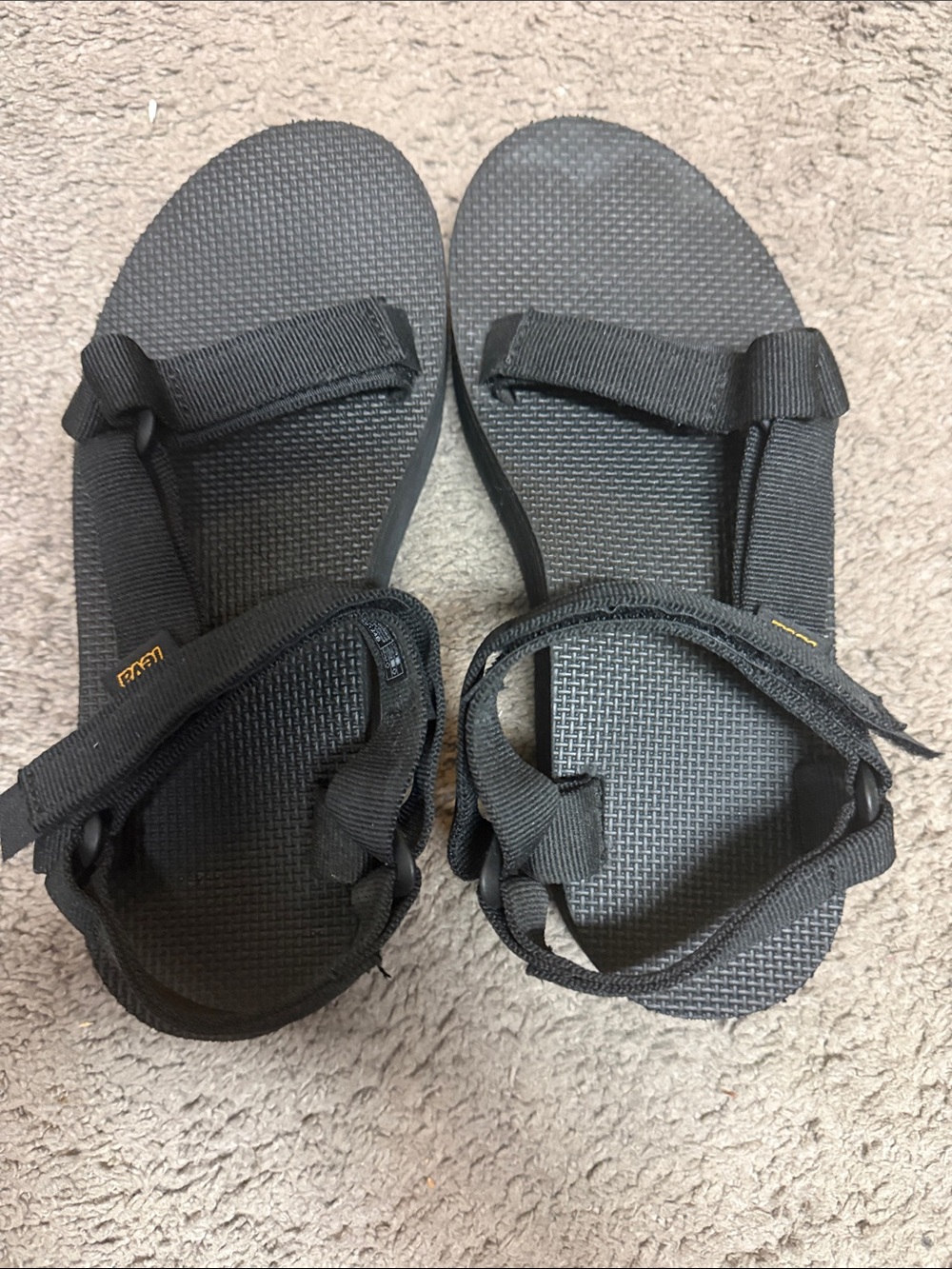 Teva Black Strapped Sport Sandals